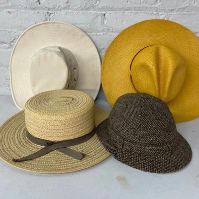 Vintage Hats With Tilley, Orvis, Amish Hat And England Tweed 