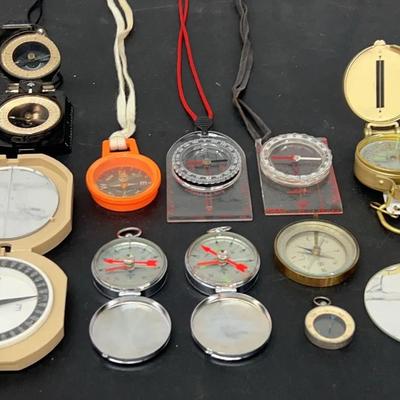 Collection Of Vintage Compasses