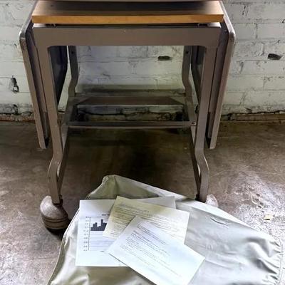 IBM Selectric II Correcting Electronic Typewriter W/ Dust Cover & Kenco Rolling Desk