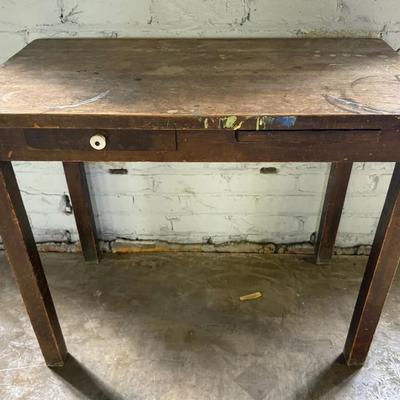 Small Rustic/Primitive Solid Wood Writing Desk