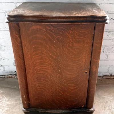 Antique White Rotary Sewing Machine w/ Cabinet & Accessories