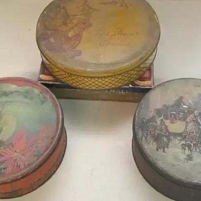 Vintage Cookie Tins (4)