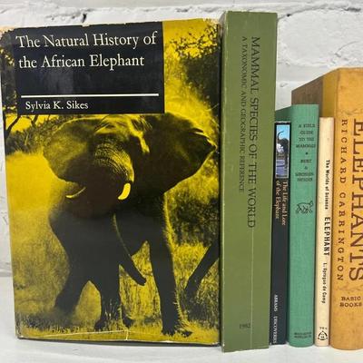 Vintage Elephant And Mammal Books (9)