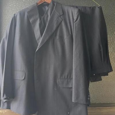 Custom Tailored H.Freeman Pin Striped 3 Piece Suit