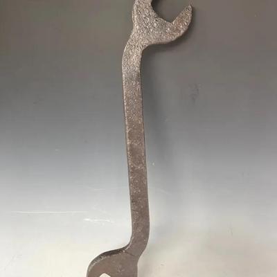 Antique Drop-Forged S-Shaped Railroad Wrench