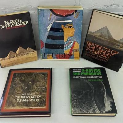 Vintage Pyramid & Pharaohs Hardcover Book Collection 