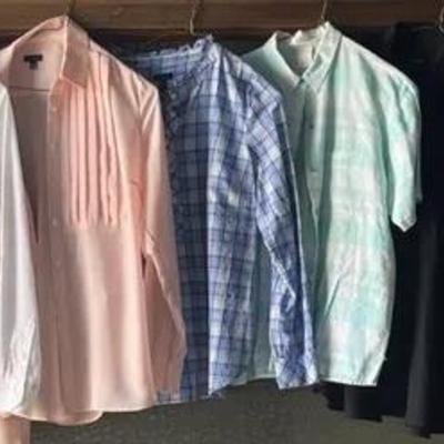 Talbots Blouses and Jean Jacket with L.L.Bean Flannel