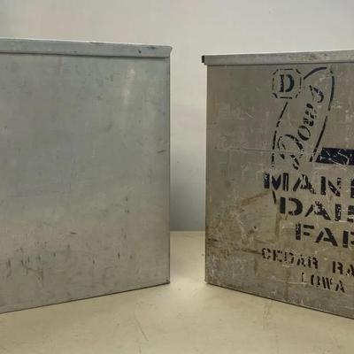 Vintage Dairy/Ice Boxes (2)