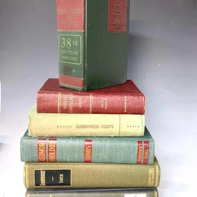Vintage “Handbook Of Chemistry And Physics With Vintage Geology Books