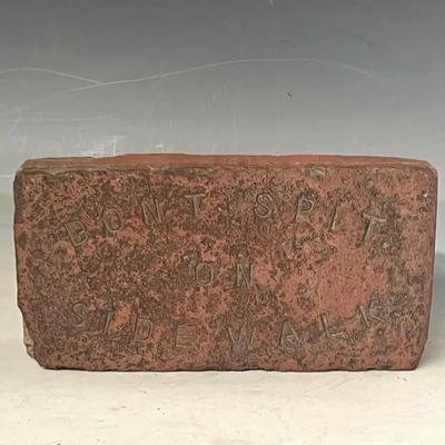 Collectible Brick “Don’t Spit on The Sidewalk”