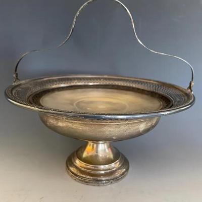 Vintage Mueck-Carey Sterling Silver Weighted Handled Bowl With Glass Insert 