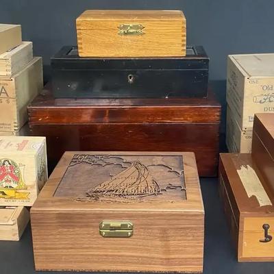 Antique Wooden Boxes