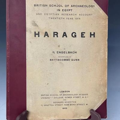 First Edition 1923 Harageh by R. Engelbach