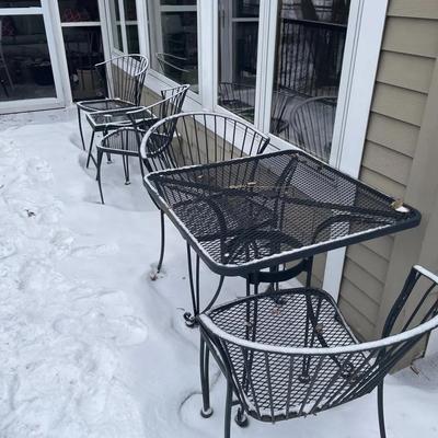 Sale Photo Thumbnail #38: Iron Patio Set 
