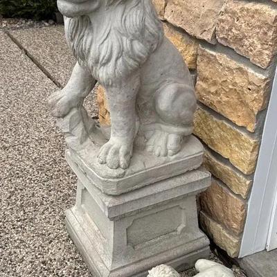 Sale Photo Thumbnail #19: Concrete Lions Decor