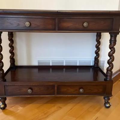 Sale Photo Thumbnail #5: Wood Console 