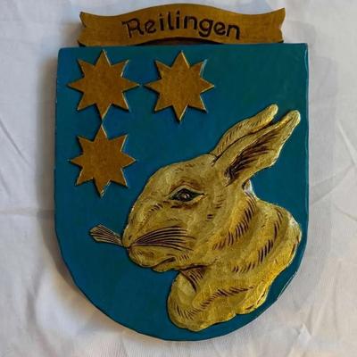 German-Themed Wall Décor (Reilingen Shield & Heidelberg Plaques)