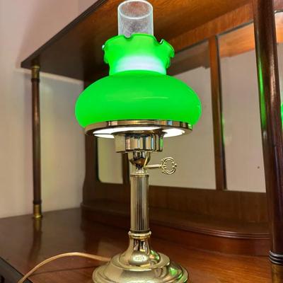 Green Globe Lamp