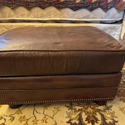 Upholstered Ottoman / Footstool And Shaker Chair