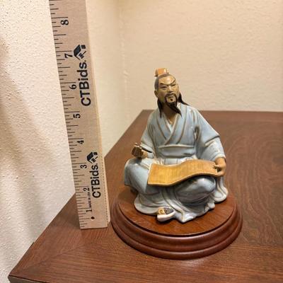 Vintage Japanese Hakata Urasaki clay figurines.