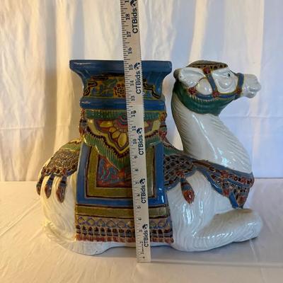 Vintage Glazed Ceramic Camel