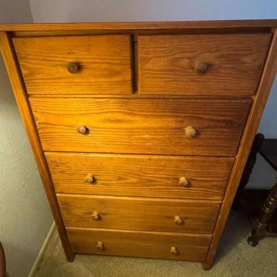 Shaker-Style Wooden Chest of Drawers (6-Drawer)