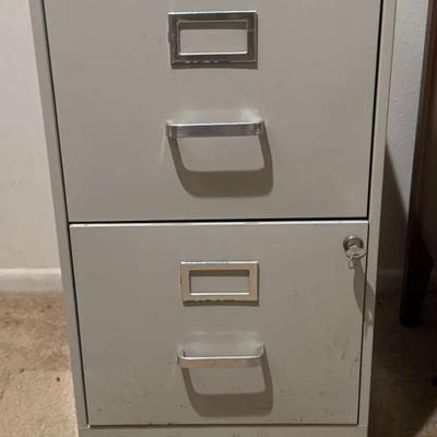 2-Drawer Metal File Cabinet (Locking)
