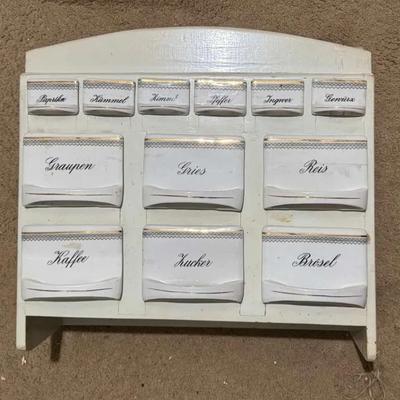 Vintage German Spice Rack