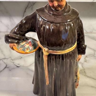 Monk Figurines (Set of 3) — Royal Doulton, Wooden Beer Monk & Interlaken Carving