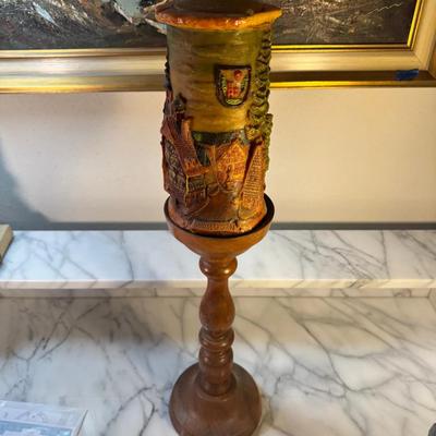 Johann Gunter Hand-Carved Pillar Candle — Walldürn, Baden