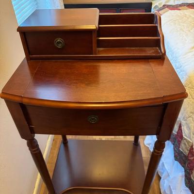 Vintage 1950s Writing / Telephone Table with Drawers