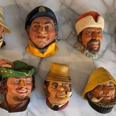 Bossons Chalkware Character Wall Plaques (Lot of 10)