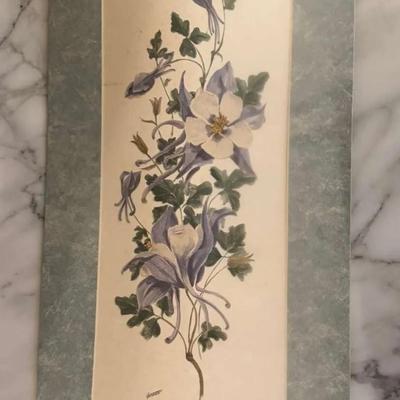 “Columbine Chorus” by Anne Gethen Watercolor Print