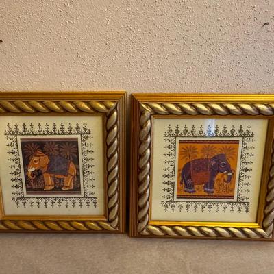 Four Elephant Art Pieces 