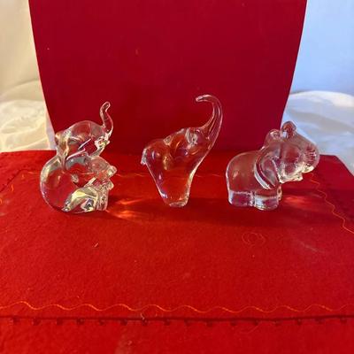 3-glass Elephant Lot
