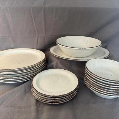 Vintage Stonehand Midwinter England Dish Set (23 pieces)