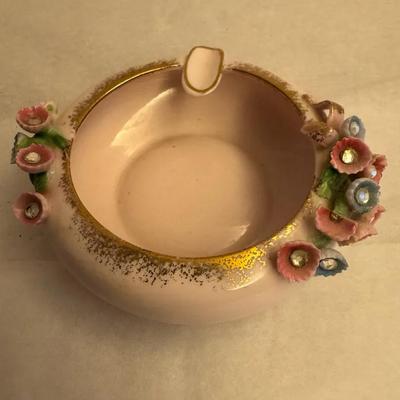 Vintage Lefton Hand-Painted Floral Porcelain Creamer – Japan