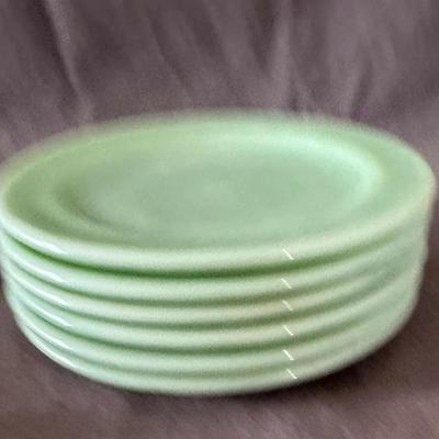 Vintage Fire King Jadeite 6 3/4" Plates (Set of 6)