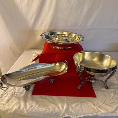 3 Piece Misc Silver-plate Set