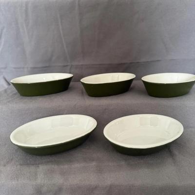 Vintage Hall Oval Ramekin Baking Dishes (Set of 5)
