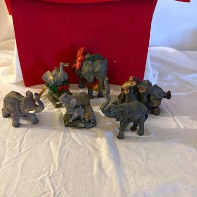 Mixed Elephant Figurine Lot