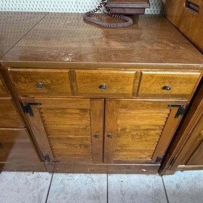 Vintage Ethan Allen Side Storage Cabinet