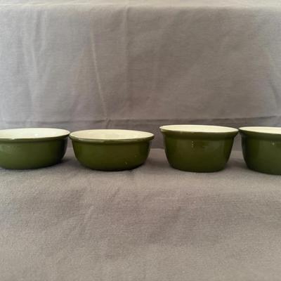Vintage Hall two 1 3/4" Round Bowls and two  2" Bowls (Set of 4)