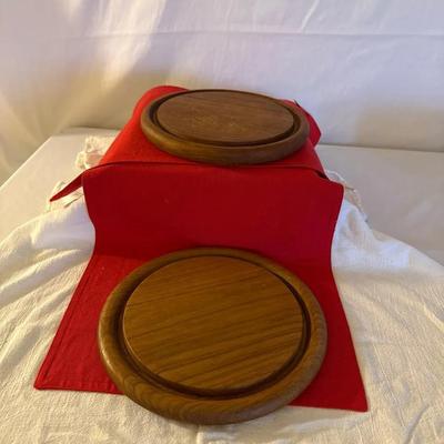 2-vintage Cheese Trays 