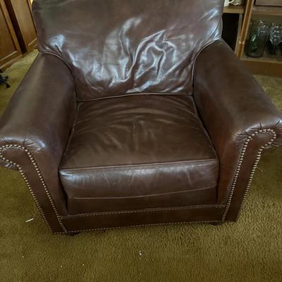 Leather Club Chair (matches Couch)