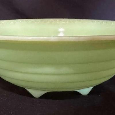 Uranium Glass Oversized Bowl