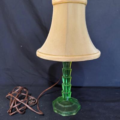 Uranium Glass Lamp