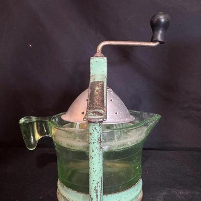 Uranium Glass Hand Juicer