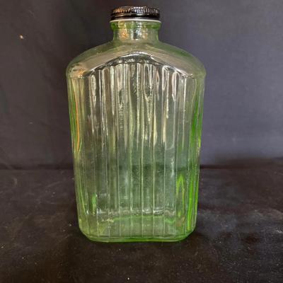 Uranium Glass Glass Flask