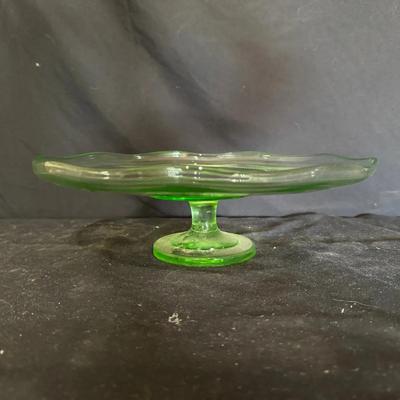 Depression Glass Cake Stand